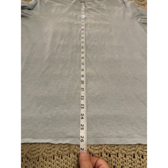 Pure Jill Rolled Short Sleeve Tee Women's XL  Pima Cotton Spandex Light‎ Blue - Picture 9 of 10